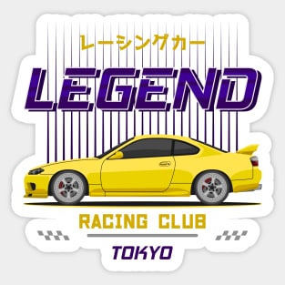 Tuner Yellow Silvia S15 JDM Sticker